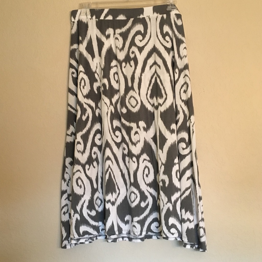 INC Maxi Skirt: Ikat print
